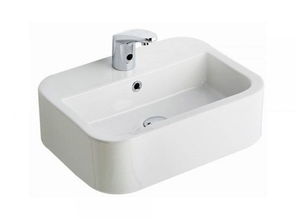 lavabo seramiksan aqua tezgah ustu 56 cm dikdortgen