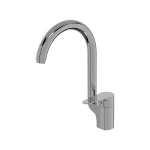 KE400 MİA KROM Kuğu Lavabo Bataryası