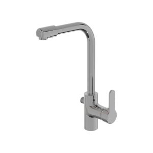 KE410 SAFİR Karışım KROM AKILLI Kuğu Lavabo Bataryası