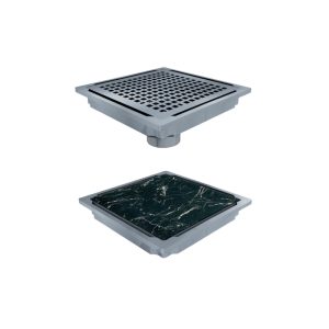 S-trap 15x15 cm Seramik Uyumlu Duş Süzgeci - Paslanmaz Çerçeve - Ø50 | APD11-15