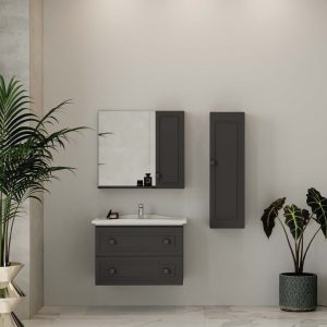 İKİLİ 65 cm Banyo Dolabı
